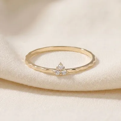 9Kt Yellow Gold Ring Maker With Lab Grown Diamond