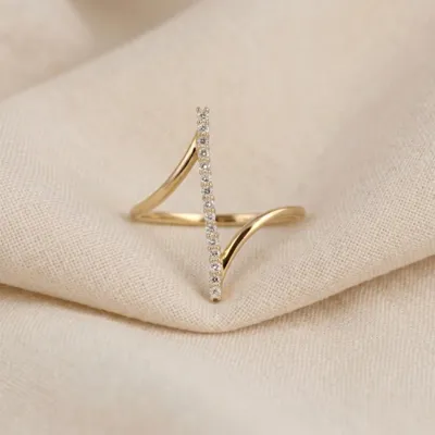 Handcrafted Lab Grown Diamond 9Kt Solid Yellow Gold Ring