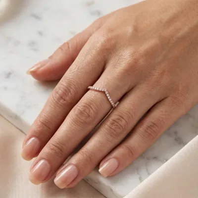 Handcrafted 9Kt Gold Ring Bulk With Lab Grown Diamond