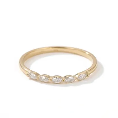 Lab Grown Diamond 9Kt Solid Gold Eternity Band Handcrafted