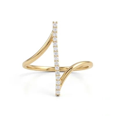 Handcrafted Lab Grown Diamond 9Kt Solid Yellow Gold Ring