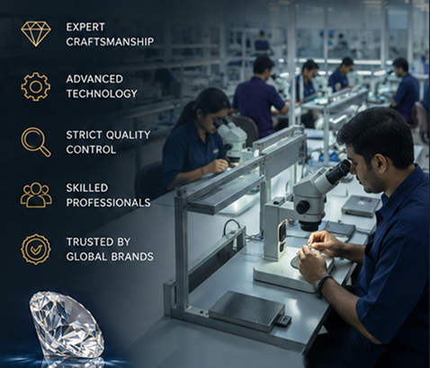 Certified Lab Grown Diamond Jewelry Manufacturer from India Certified Lab Grown Diamond Jewelry Manufacturer from India