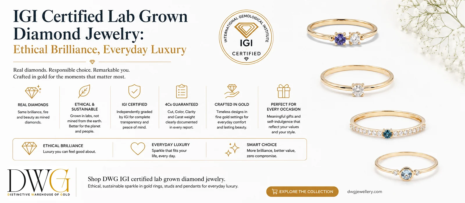 IGI Certified Lab Grown Diamond Jewelry: Ethical Brilliance, Everyday Luxury IGI Certified Lab Grown Diamond Jewelry: Ethical Brilliance, Everyday Luxury