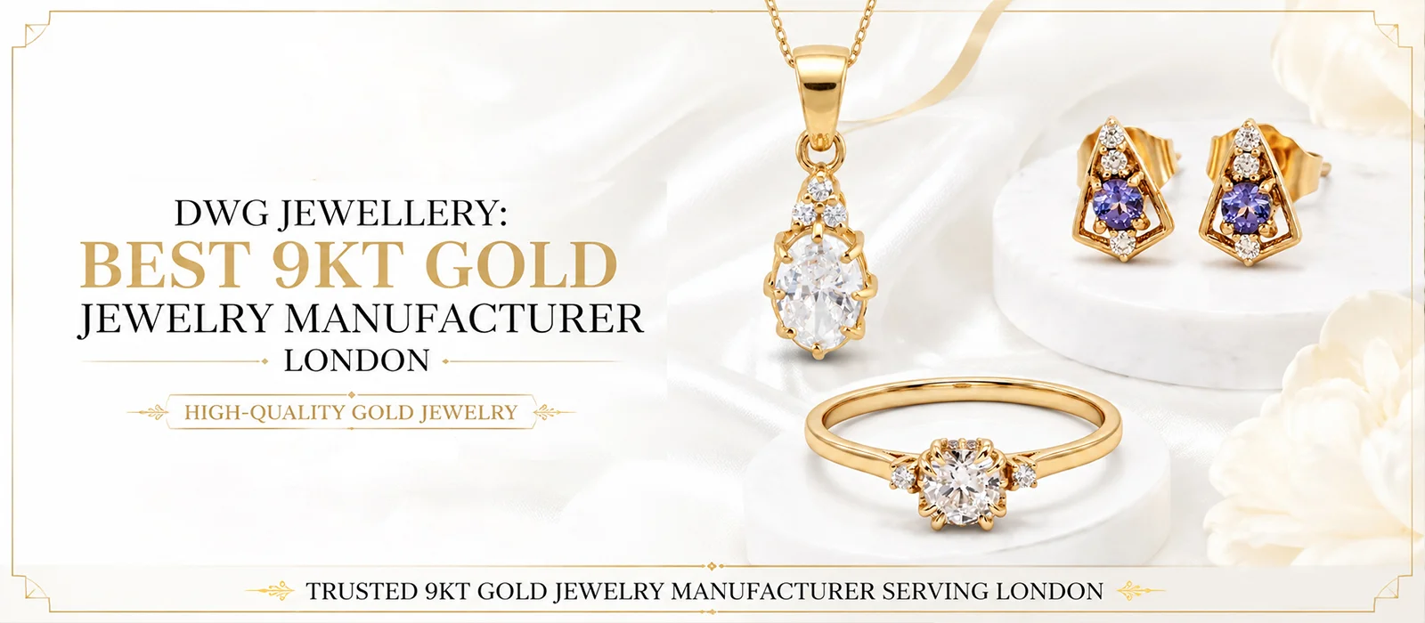 BEST 9KT GOLD JEWELRY MANUFACTURER LONDON