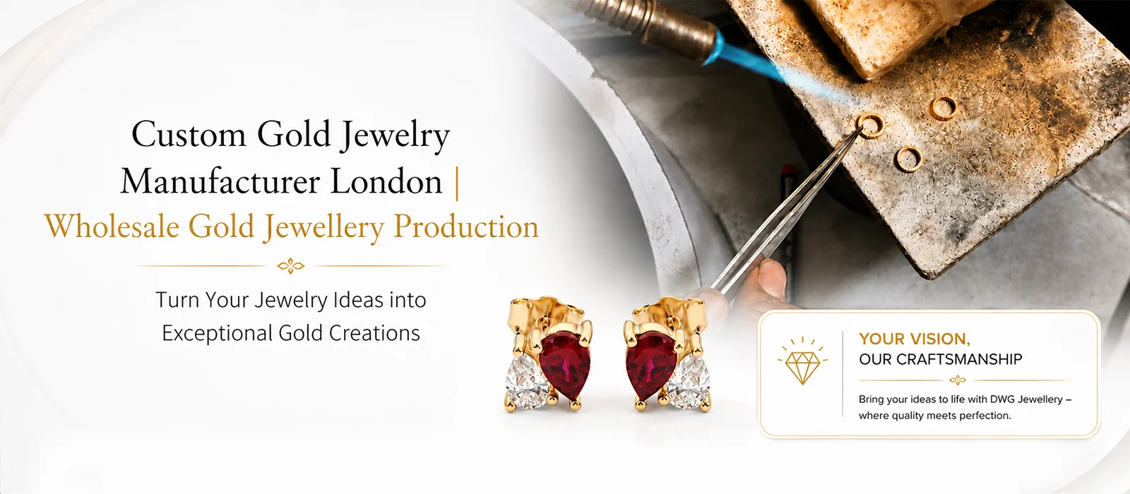 Custom Gold Jewelry Manufacturer Based in London | Wholesale Gold Jewelry Supplier
