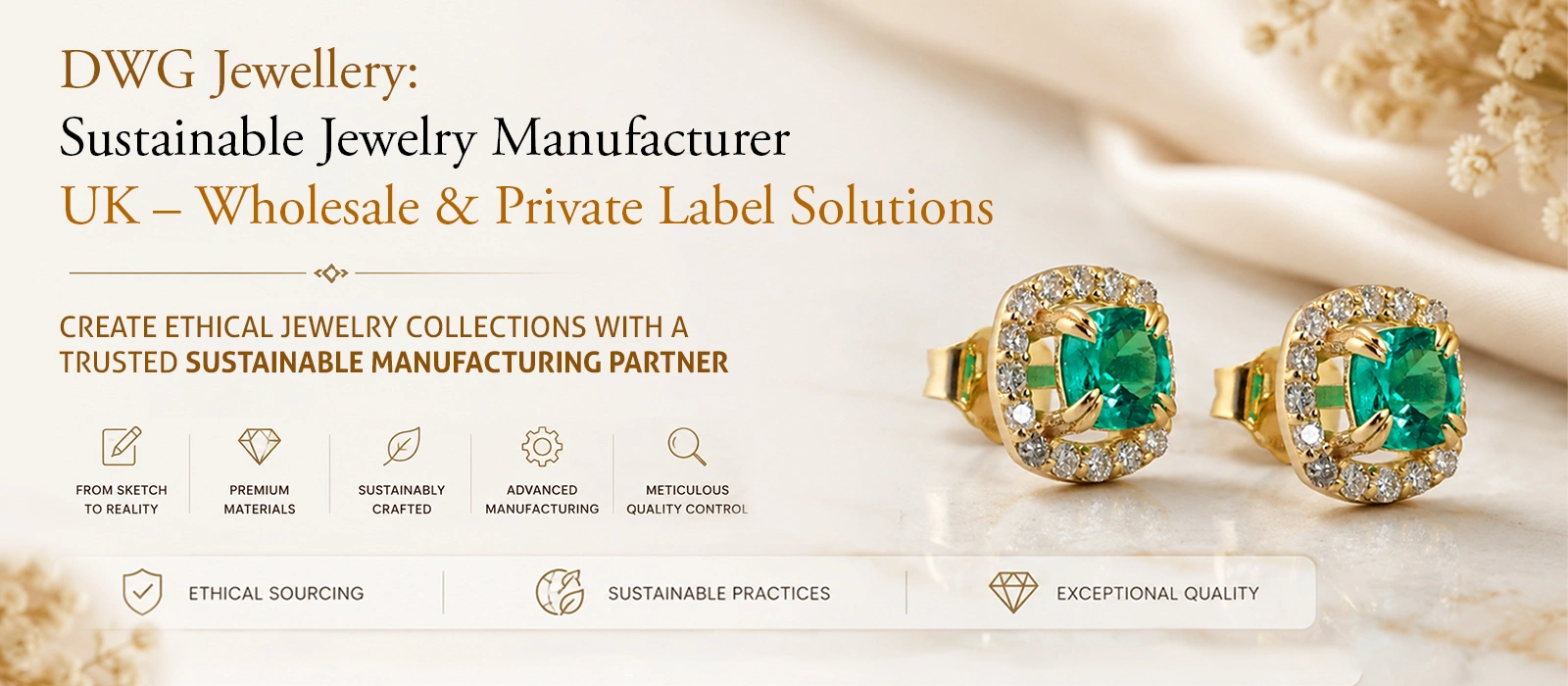 Sustainable Jewelry Manufacturer UK - Wholesale & Private Label Solutions