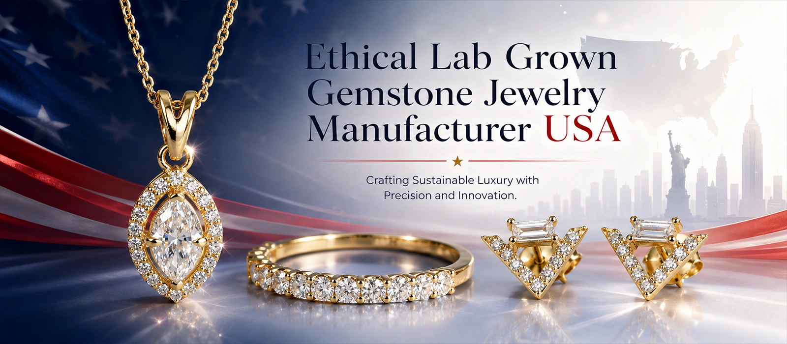 Ethical Lab Grown Gemstone Jewelry Manufacturer USA Ethical Lab Grown Gemstone Jewelry Manufacturer USA