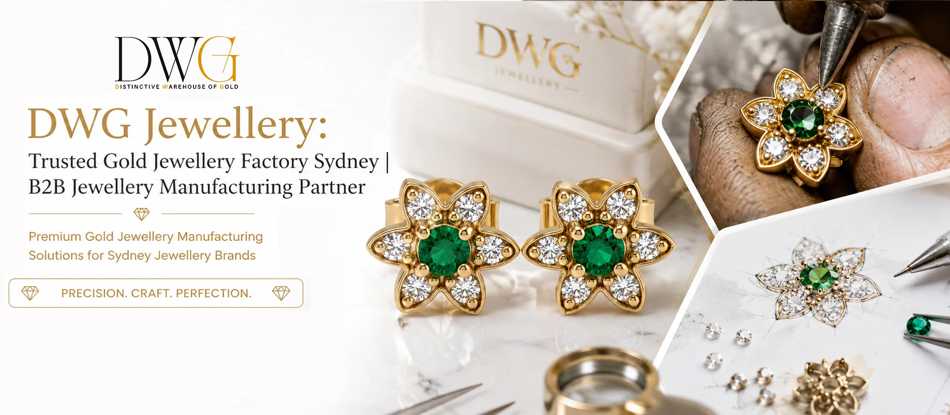 DWG Jewellery: Trusted Gold Jewellery Factory Sydney B2B Jewellery Manufacturing Partner