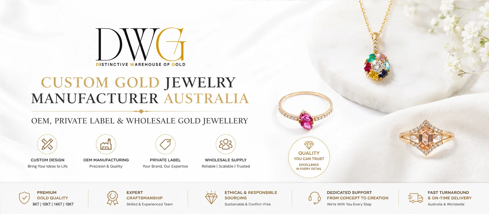 CUSTOM GOLD JEWELRY MANUFACTURER AUSTRALIA
