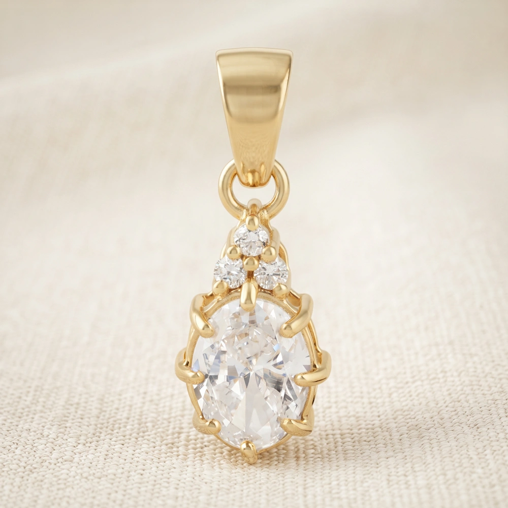 Wholesale 9Kt Yellow Gold Lab Grown Diamond Charm Wholesale 9Kt Yellow Gold Lab Grown Diamond Charm
