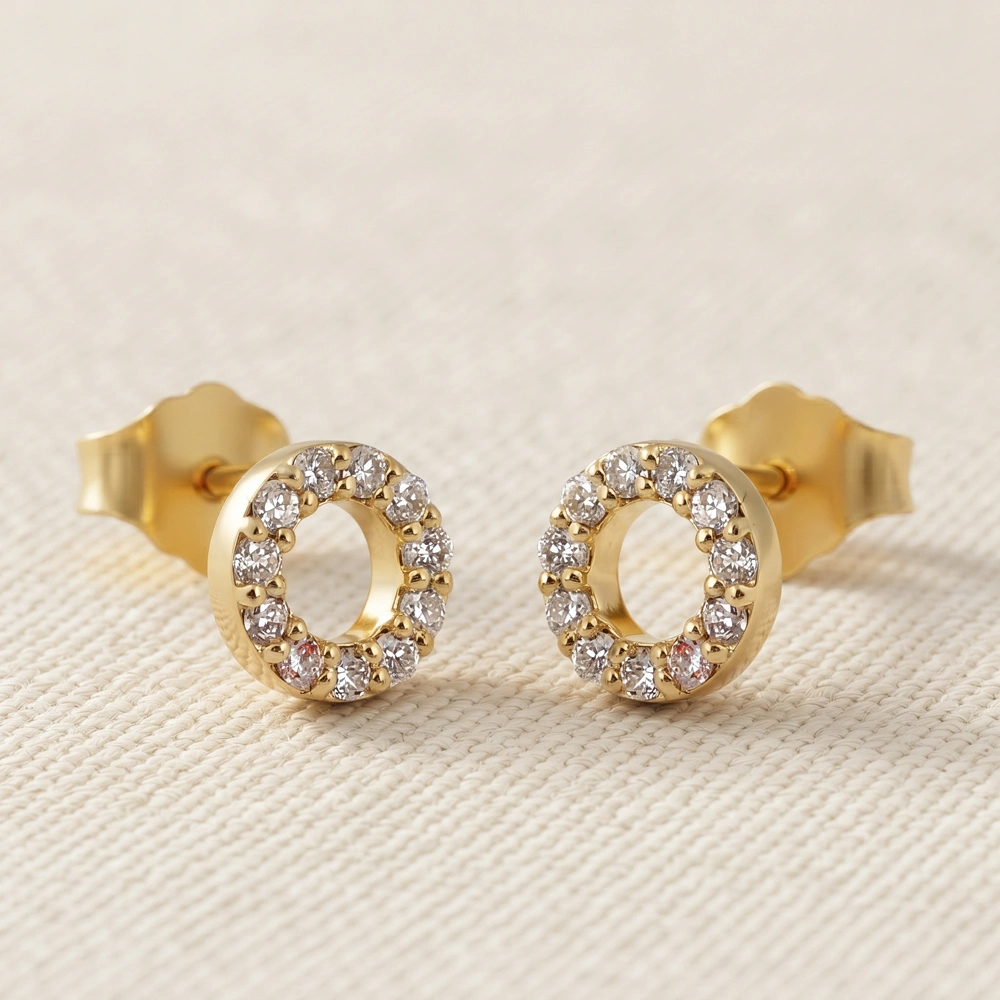 Lab Grown Diamond Earrings Supplier in 9kt Yellow Gold Lab Grown Diamond Earrings Supplier in 9kt Yellow Gold