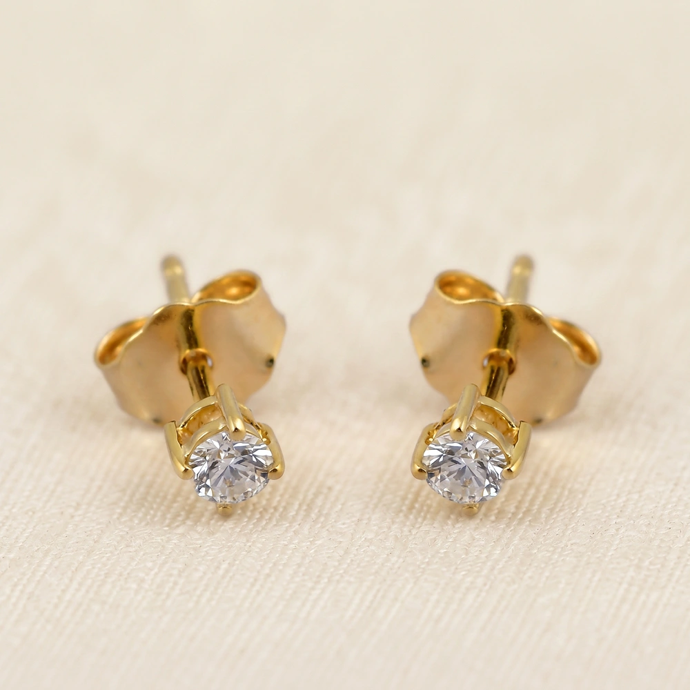 Bulk 9Kt Yellow Gold Earrings with Lab Grown Diamond