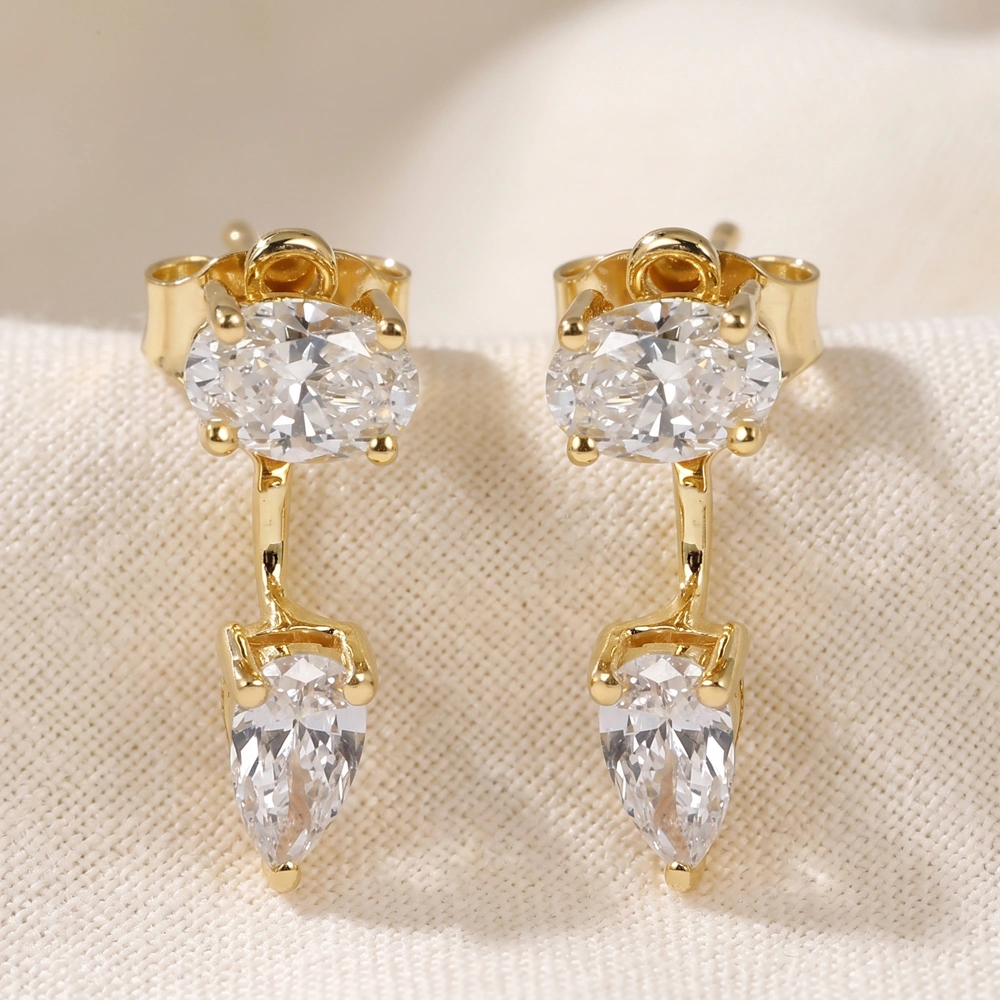 Bespoke 9Kt Solid Gold Earrings with Lab Grown Diamond Bespoke 9Kt Solid Gold Earrings with Lab Grown Diamond
