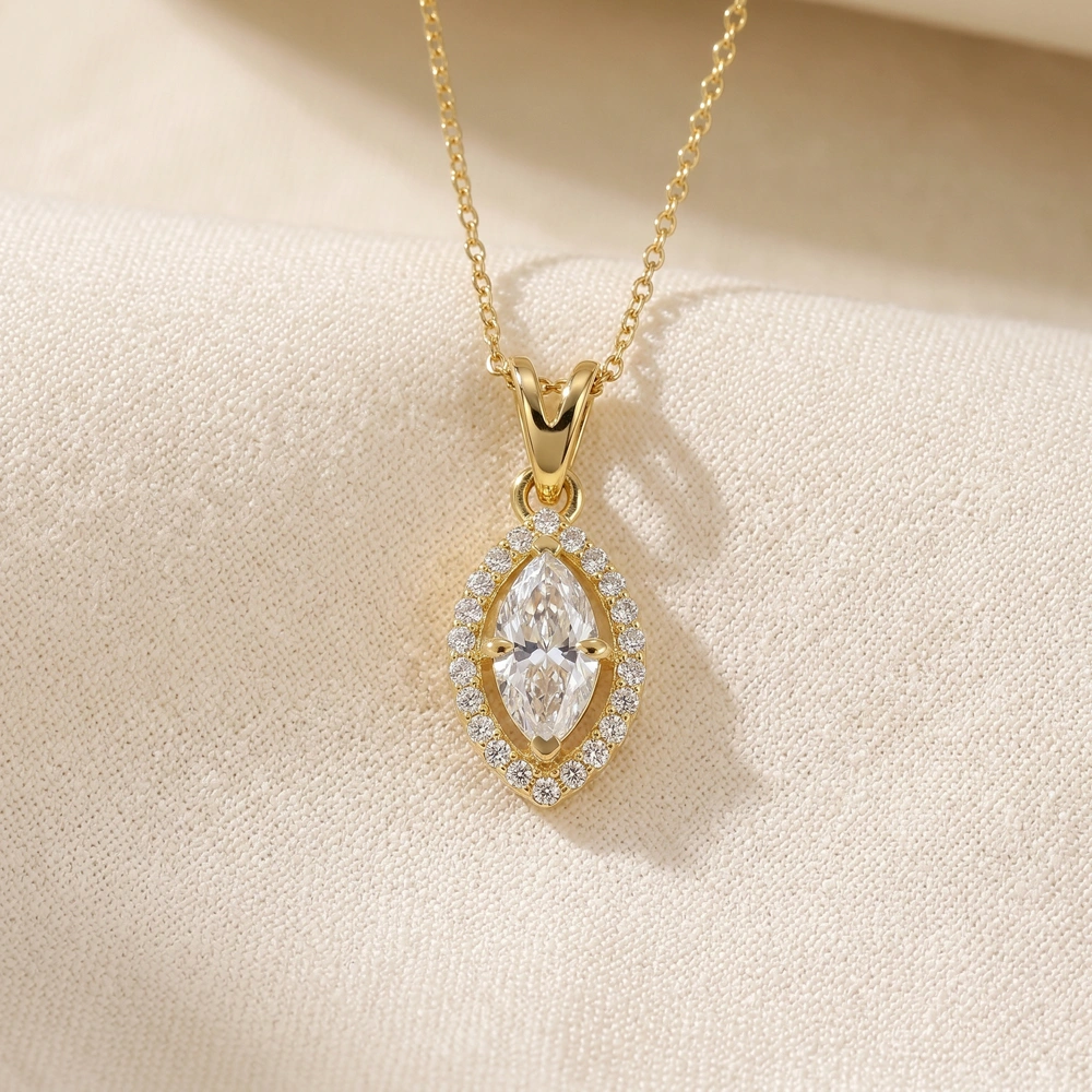 9Kt Yellow Gold Necklace with Lab Grown Diamond 9Kt Yellow Gold Necklace with Lab Grown Diamond