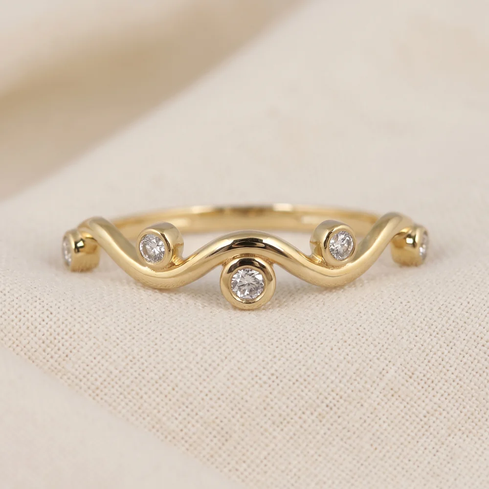 Elegant 18Kt Gold Eternity Band with Lab Grown Diamond Elegant 18Kt Gold Eternity Band with Lab Grown Diamond
