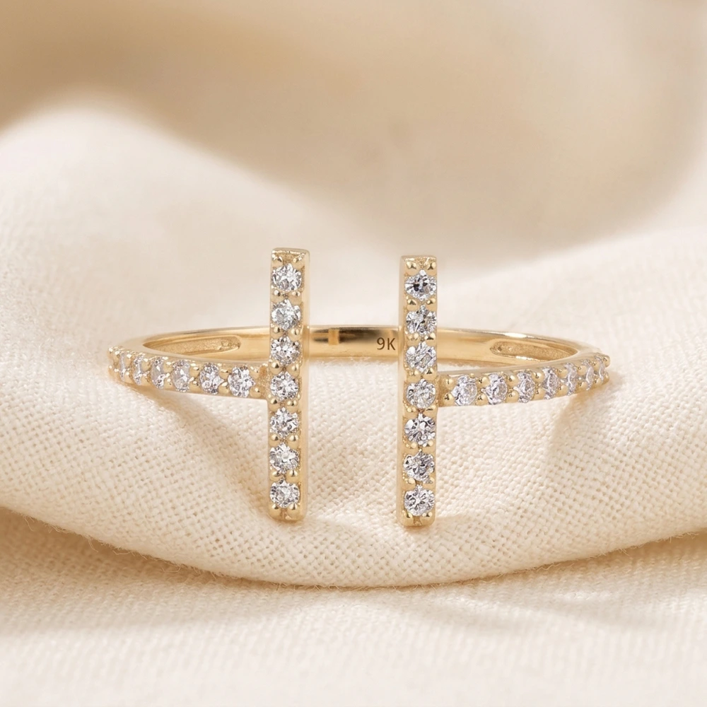 Lab Grown Diamond 9Kt Yellow Gold Ring Factory Direct