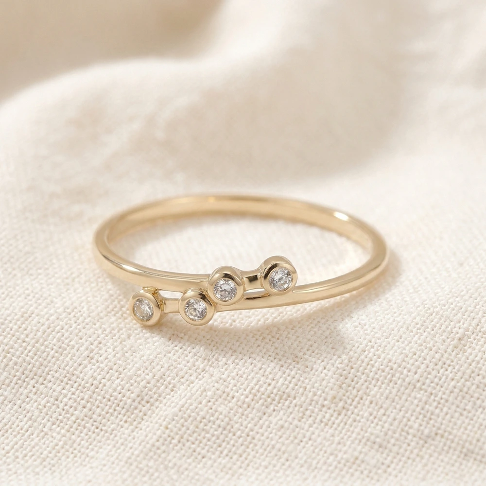 Yellow Gold Ring Maker with Lab Grown Diamond Yellow Gold Ring Maker with Lab Grown Diamond