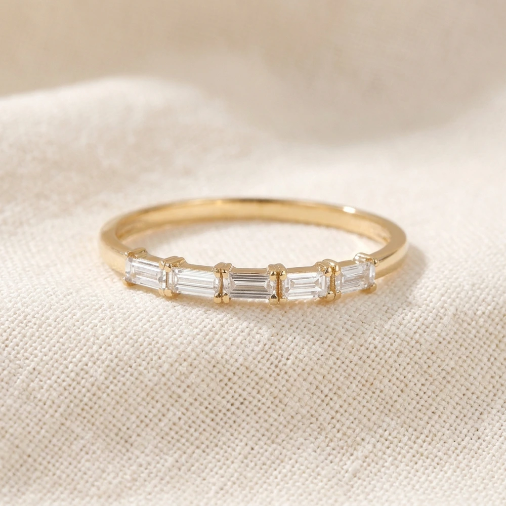 Lab Grown Diamond 9Kt Yellow Gold Eternity Band Production