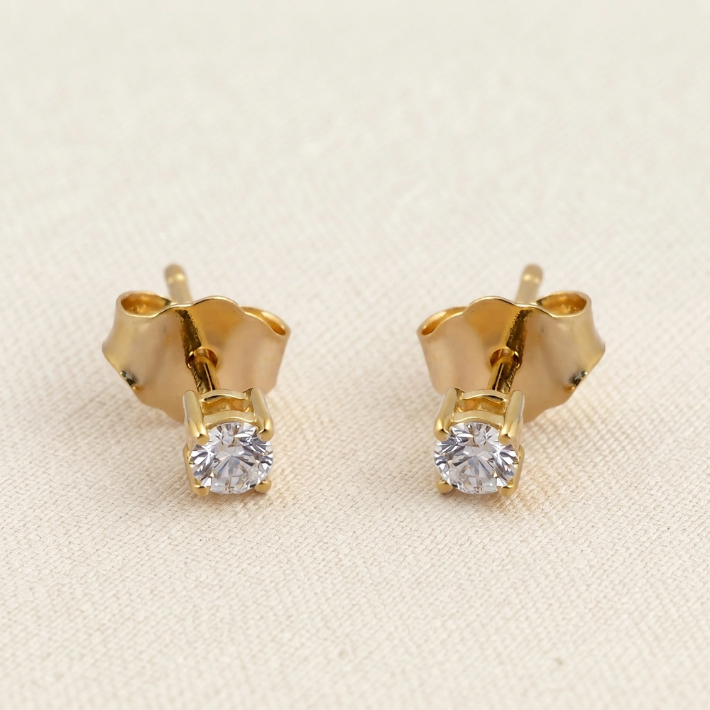 Bulk 9Kt Yellow Gold Earrings with Lab Grown Diamond