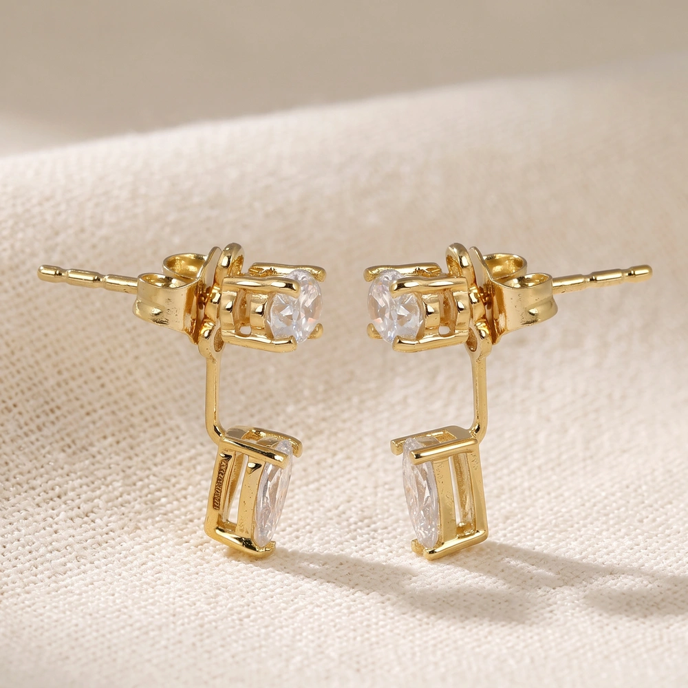 Bespoke 9Kt Solid Gold Earrings with Lab Grown Diamond Bespoke 9Kt Solid Gold Earrings with Lab Grown Diamond