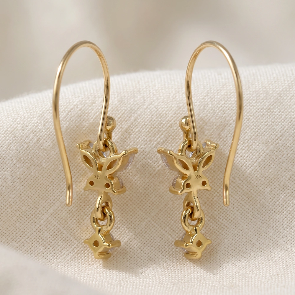 Bespoke 9Kt Gold Earrings with Lab Grown Diamond