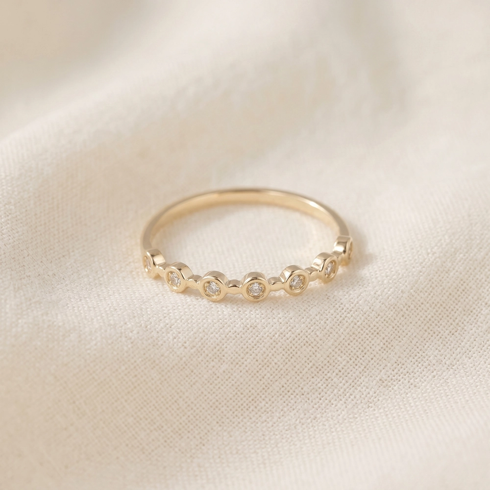 9Kt Yellow Gold Eternity Band With Lab Grown Diamond 9Kt Yellow Gold Eternity Band With Lab Grown Diamond
