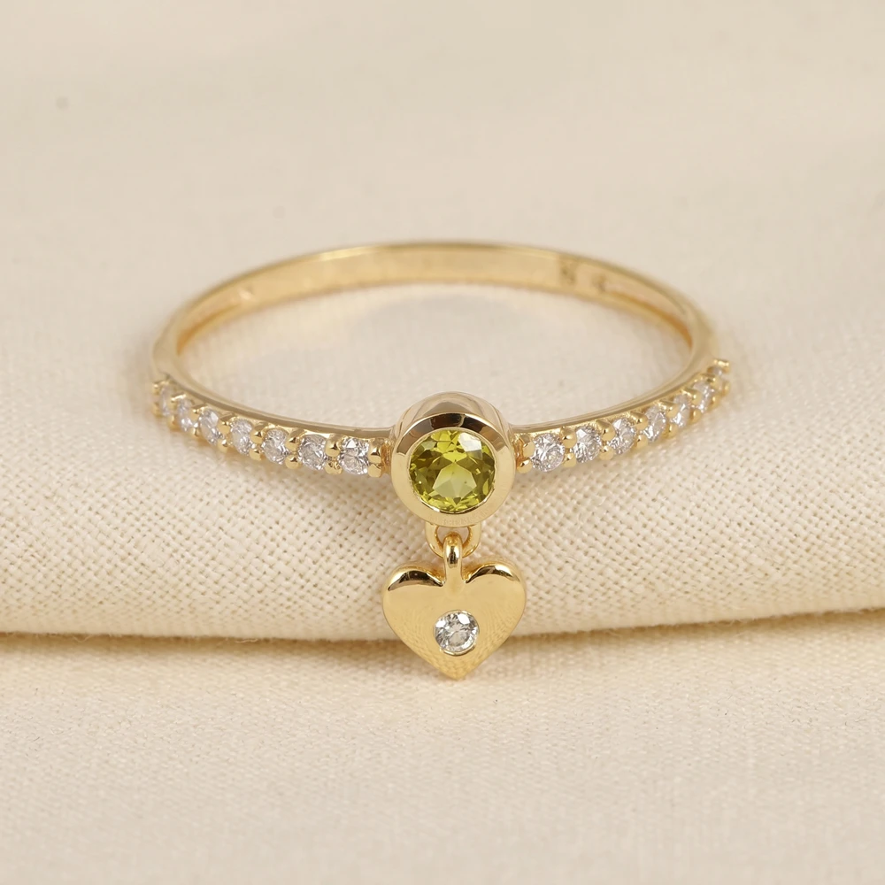 Yellow Gold Ring With Lab Diamond And Yellow Sapphire Yellow Gold Ring With Lab Diamond And Yellow Sapphire