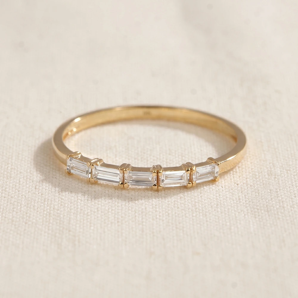 Lab Grown Diamond 9Kt Yellow Gold Eternity Band Production