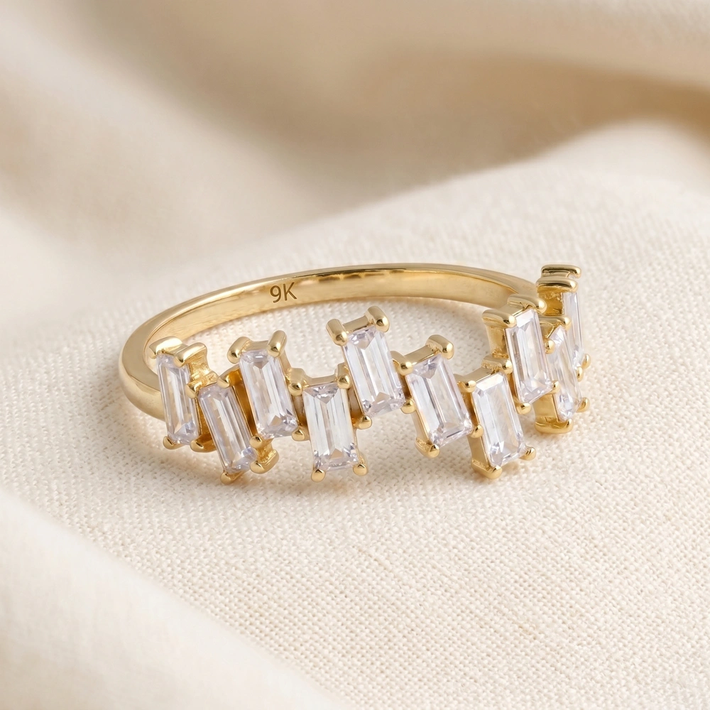Lab Grown Diamond 9Kt Solid Yellow Gold Eternity Band Lab Grown Diamond 9Kt Solid Yellow Gold Eternity Band