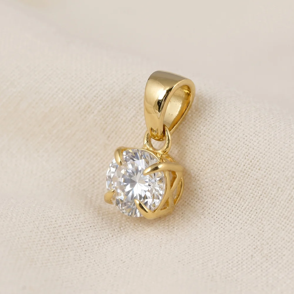 14Kt Yellow Gold Lab Grown Diamond Charm Wholesale