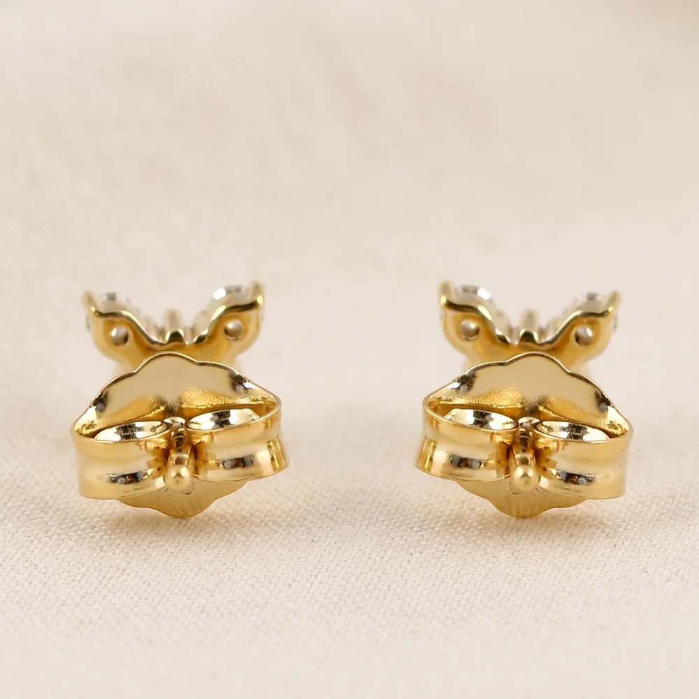 Lab Grown Diamond Columbia Emerald Earrings in 14kt Gold Lab Grown Diamond Columbia Emerald Earrings in 14kt Gold