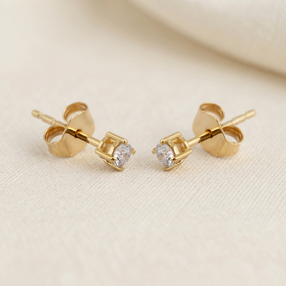 Bulk 9Kt Yellow Gold Earrings with Lab Grown Diamond