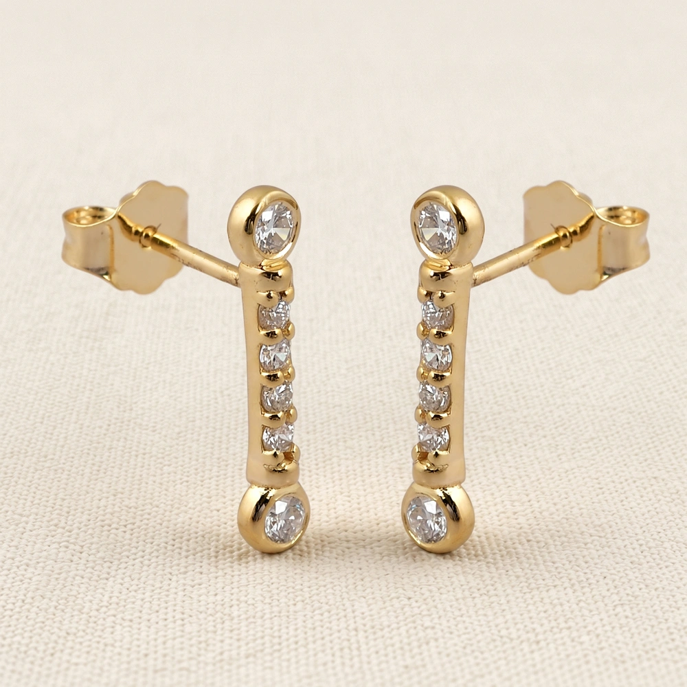 Bulk 9Kt Solid Gold Earrings with Lab Grown Diamond Bulk 9Kt Solid Gold Earrings with Lab Grown Diamond