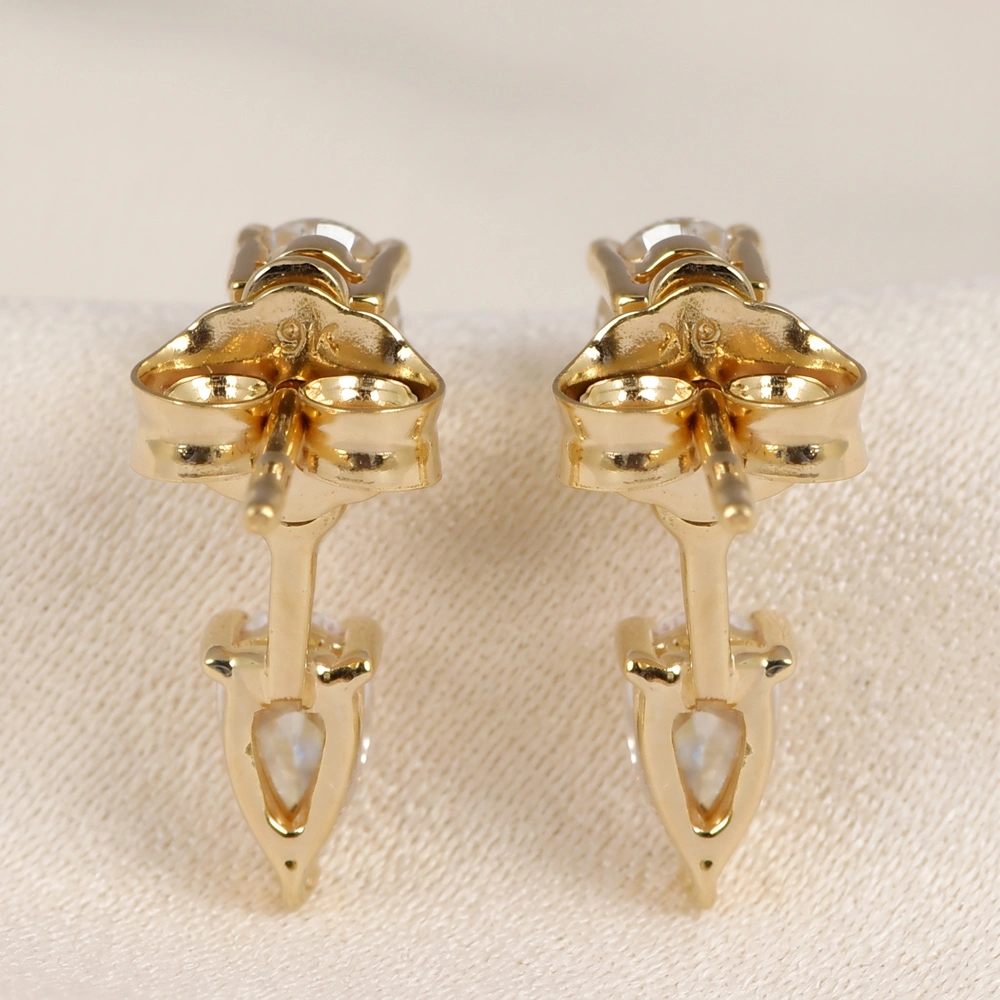 Bespoke 9Kt Solid Gold Earrings with Lab Grown Diamond Bespoke 9Kt Solid Gold Earrings with Lab Grown Diamond