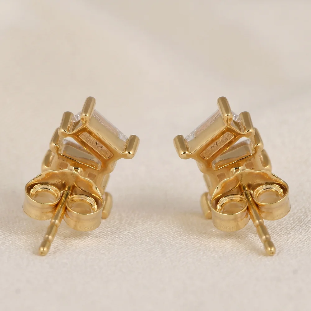 9kt Yellow Solid Gold Earrings with Lab Grown Diamond Bulk 9kt Yellow Solid Gold Earrings with Lab Grown Diamond Bulk
