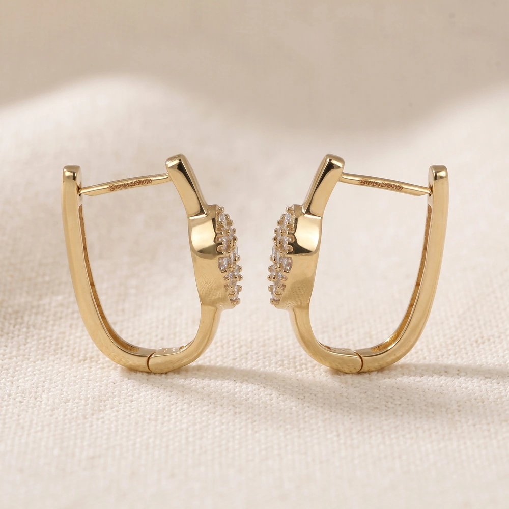 9 Kt Solid Gold Earrings with Lab Grown Diamond Bulk 9 Kt Solid Gold Earrings with Lab Grown Diamond Bulk