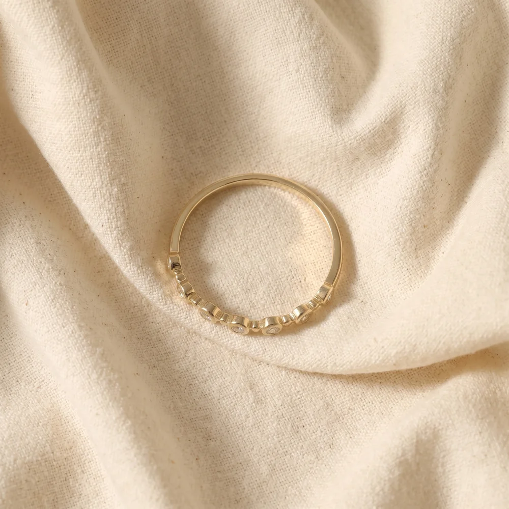 9Kt Yellow Gold Eternity Band With Lab Grown Diamond 9Kt Yellow Gold Eternity Band With Lab Grown Diamond