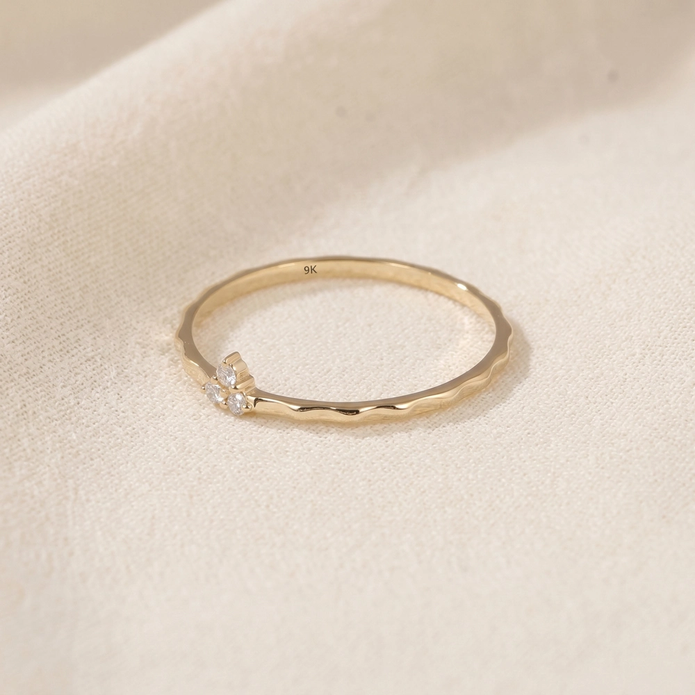 9Kt Yellow Gold Ring Maker With Lab Grown Diamond 9Kt Yellow Gold Ring Maker With Lab Grown Diamond
