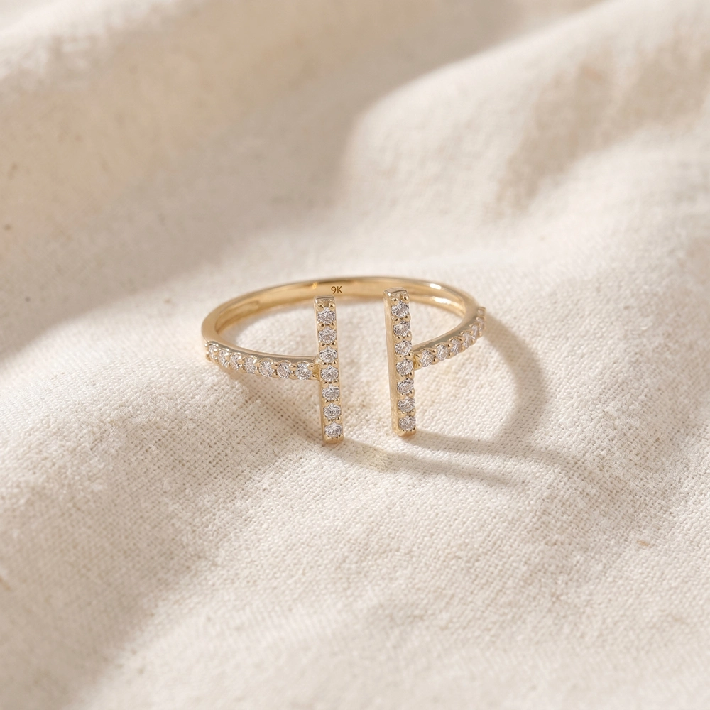 Lab Grown Diamond 9Kt Yellow Gold Ring Factory Direct