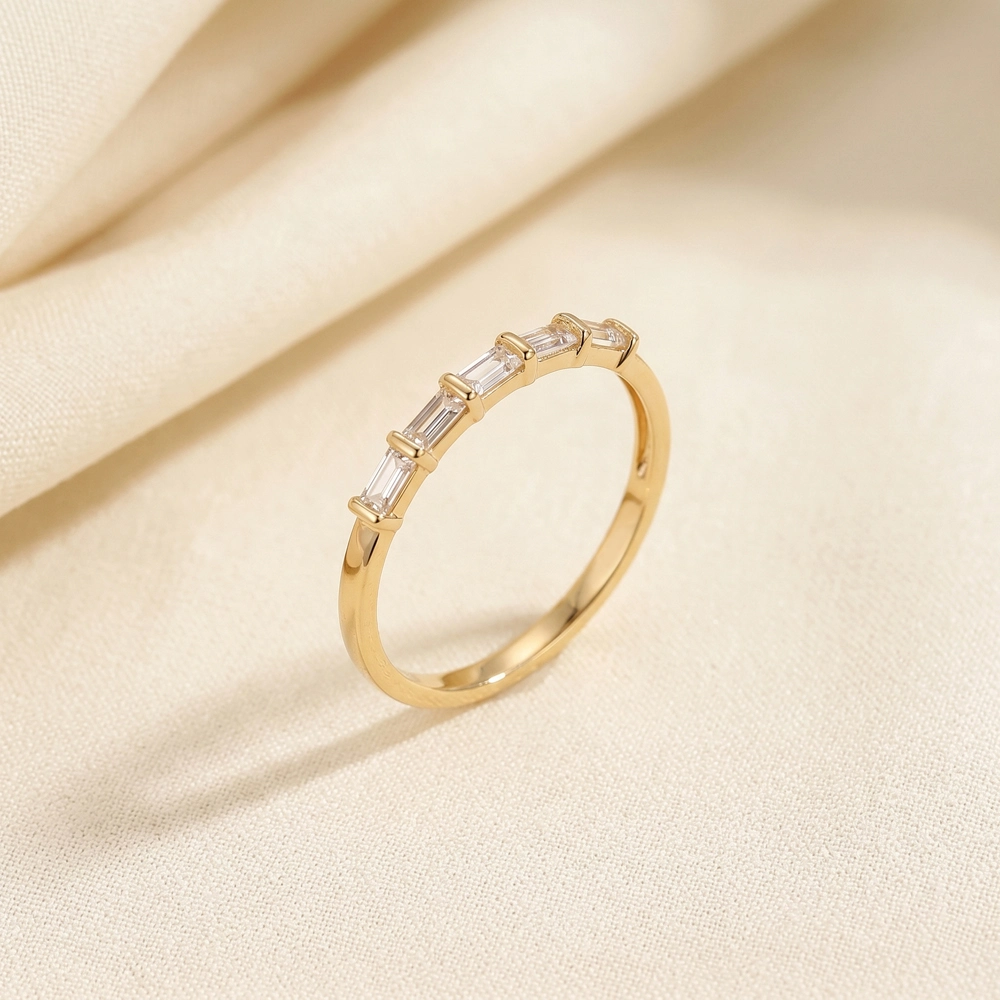 Lab Grown Diamond 9Kt Yellow Gold Eternity Band Production