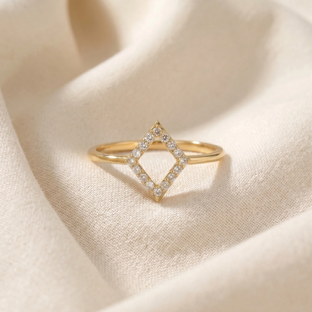 Igi Certified Lab Grown Diamond Gold Delicate Ring Production Igi Certified Lab Grown Diamond Gold Delicate Ring Production