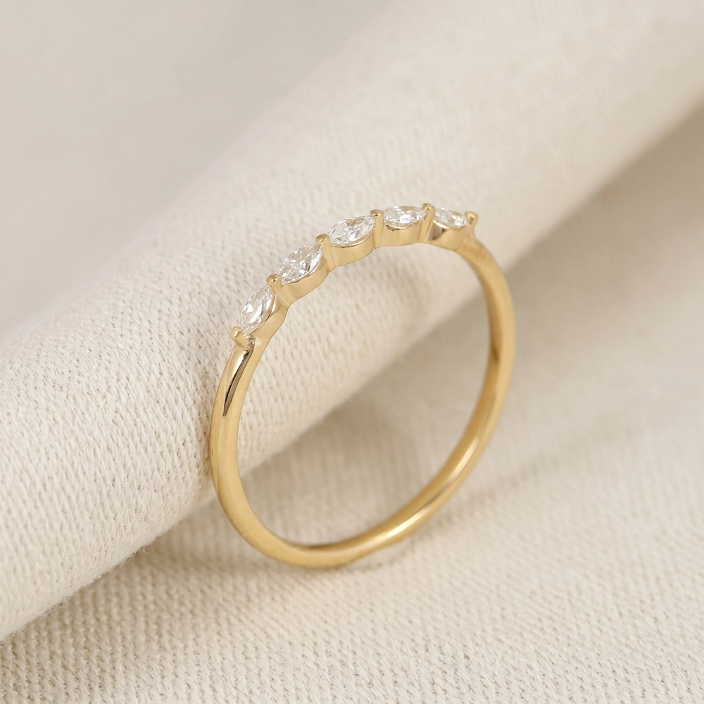Lab Grown Diamond 9Kt Solid Gold Eternity Band Handcrafted Lab Grown Diamond 9Kt Solid Gold Eternity Band Handcrafted