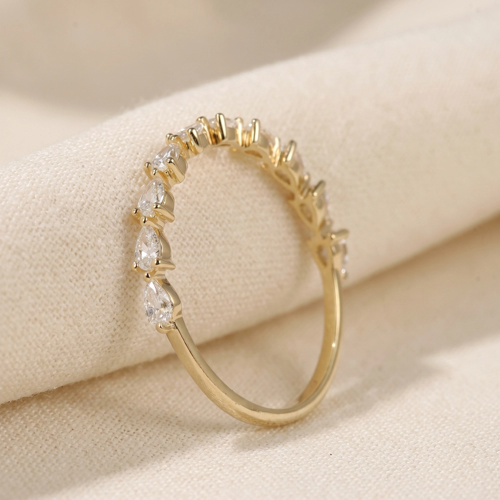 Handcrafted 9Kt Solid Gold Ring With Lab Grown Diamond
