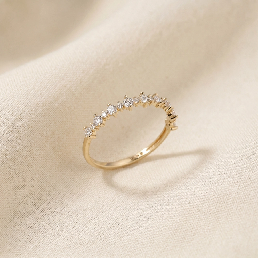 Handcrafted Lab Grown Diamond 9Kt Yellow Gold Ring Maker Handcrafted Lab Grown Diamond 9Kt Yellow Gold Ring Maker