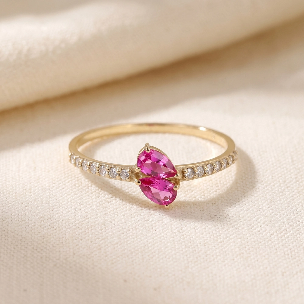 Lab Grown Diamond 9Kt Yellow Gold Ring Handcrafted Lab Grown Diamond 9Kt Yellow Gold Ring Handcrafted