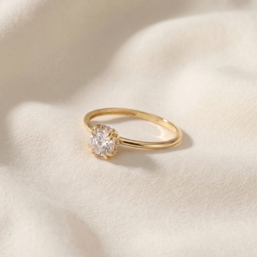 Igi Certified Lab Grown Diamond Solitaire Gold Ring Igi Certified Lab Grown Diamond Solitaire Gold Ring