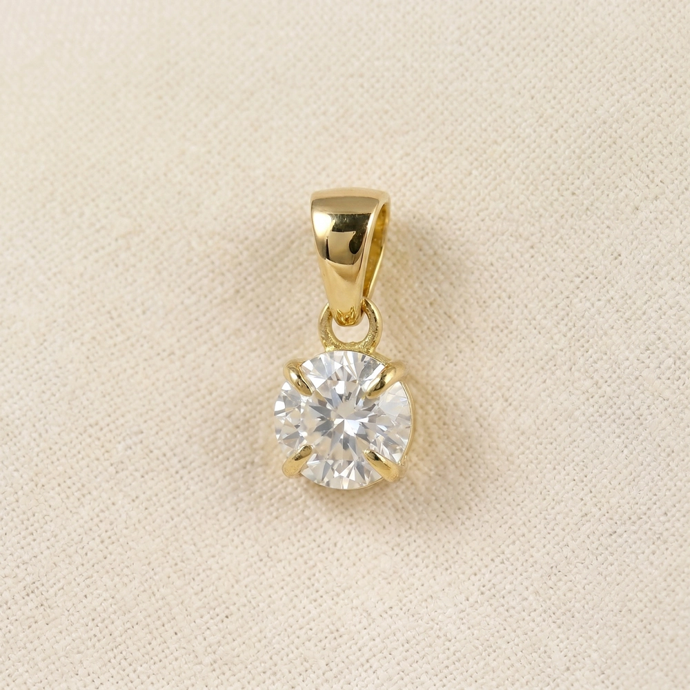14Kt Yellow Gold Lab Grown Diamond Charm Wholesale