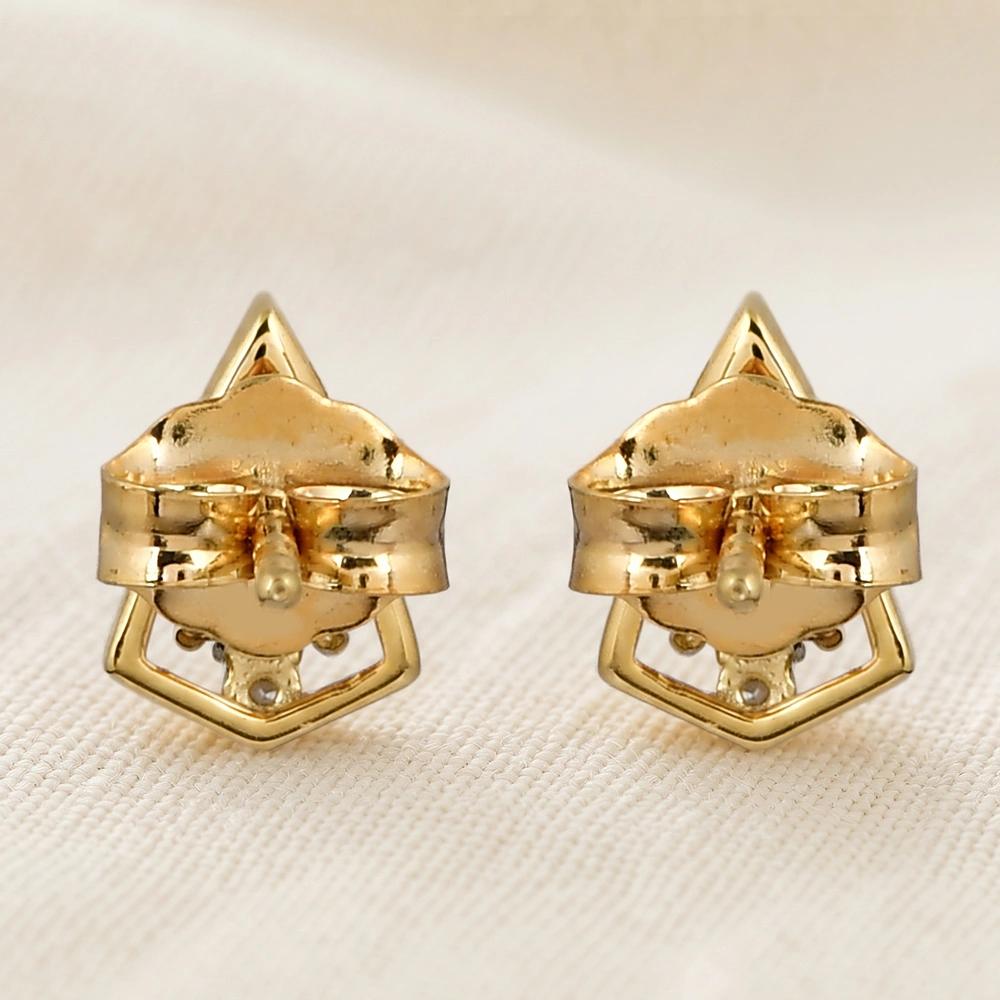 Wholesale Tanzanite Lab Grown Diamond Earrings 9kt Gold