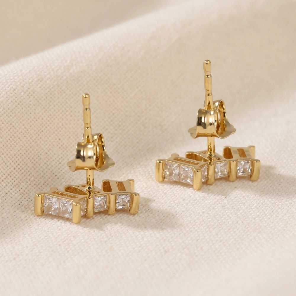 9kt Yellow Solid Gold Earrings with Lab Grown Diamond Bulk 9kt Yellow Solid Gold Earrings with Lab Grown Diamond Bulk