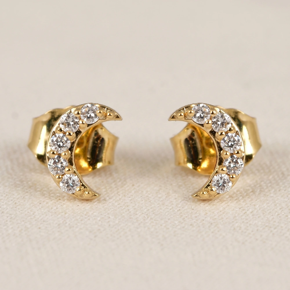 Sustainable 9Kt Solid Gold Studs with Lab Grown Diamond Sustainable 9Kt Solid Gold Studs with Lab Grown Diamond